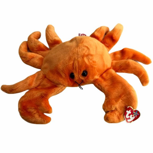 Ty Beanie Baby Orange Crab "Digger" Tag Attached - Picture 2 of 9